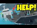 Captain SINKS SHIP In HUGE CRASH! Stormworks Multiplayer