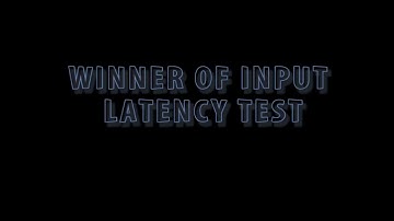 Vsync VS NVIDIA FastSync  Input latency test