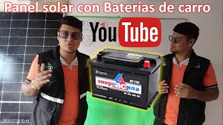 ✅Panel solar con batería de carro??? me sirve una batería de carro con la el solar #2023