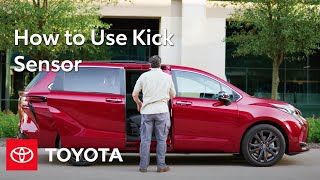 How to Use Kick Sensor in the 2022 Sienna | Toyota