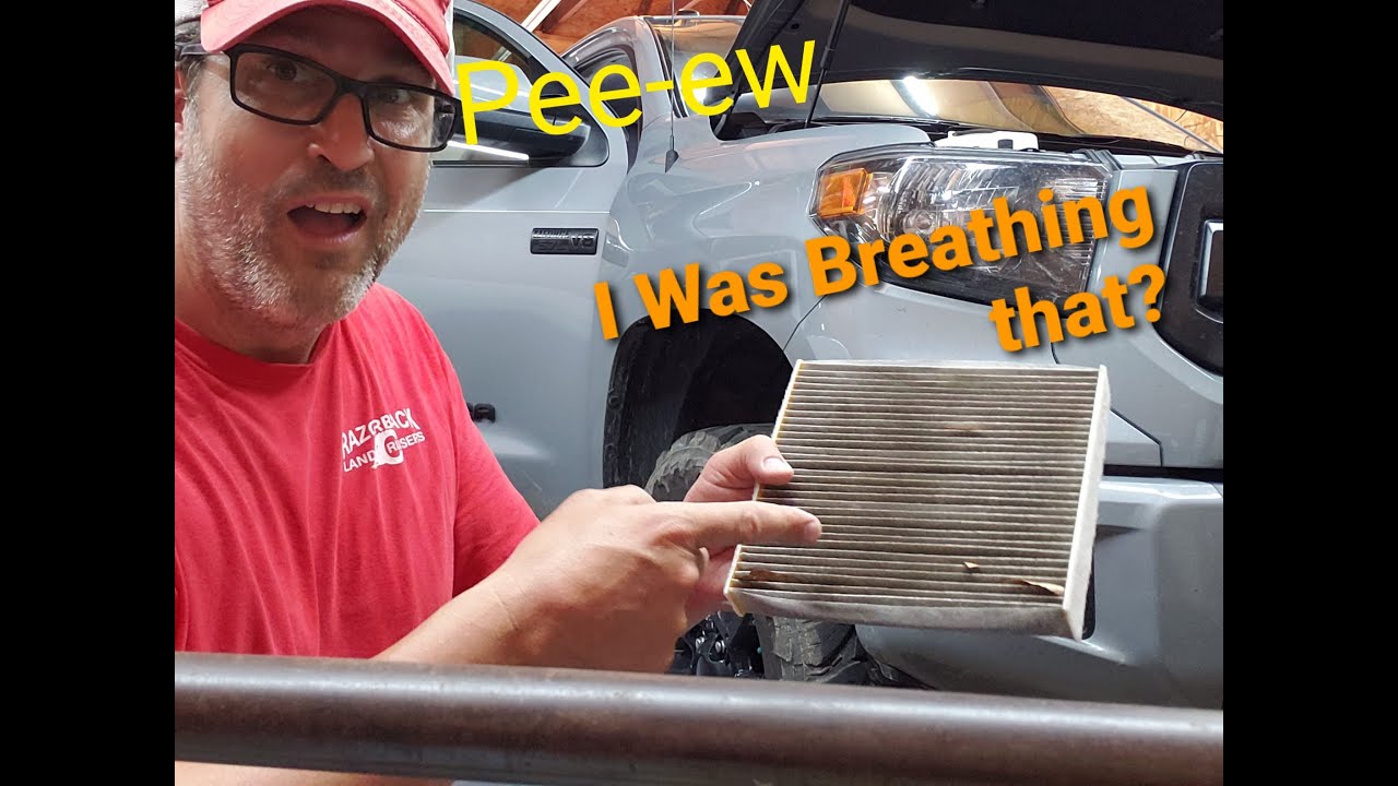 Toyota Tundra Air Filter and Cabin Air Filter replacement. TRD Pro