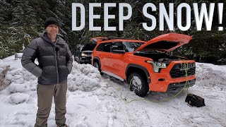 Sequoia TRD Pro Snow Wheeling in the Cascades by Driven Companion 6,354 views 1 year ago 10 minutes, 54 seconds