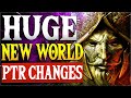 Massive Incoming New World PTR Changes | Weapon Nerfs and Buffs | Part 1 of 3