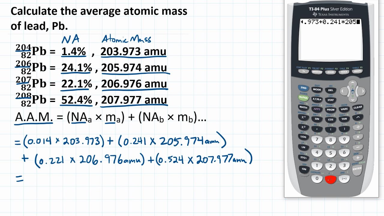 Isotopes And Average Atomic Mass Worksheet Key - Page 2 - My Worksheet