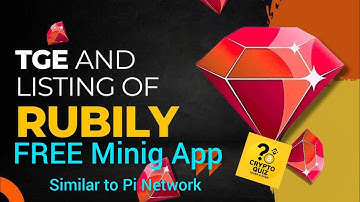 Rubi Mining App | Earn Free $RUBI Tokens Daily | Similar to Pi Network | Full Guide 2025  @CryptoQuiz4u 