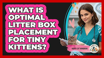 What Is Optimal Litter Box Placement For Tiny Kittens? - Happy Cat Handbook