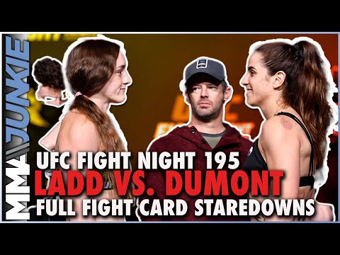 #UFCVegas40 full fight card faceoff highlights