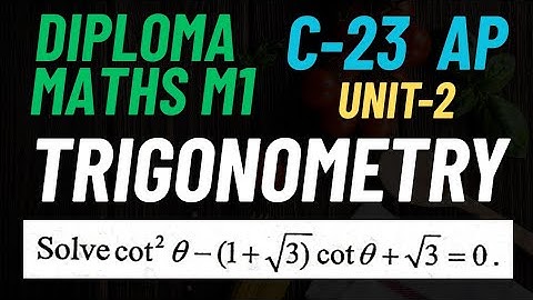 Trigonometric Equations in telugu@maths naresh eclass
