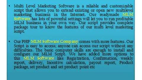 MLM Software – MLM Software Company – PHP Scriptsmall
