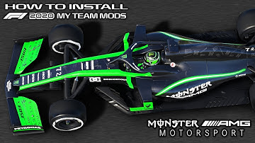 How to Install F1 2020 My Team Mods | Monster-AMG Motorsport (F1 2020 Modding Tutorial)