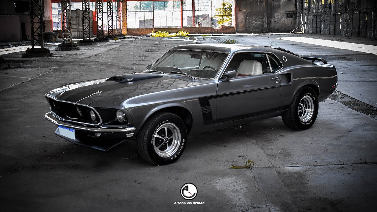 FORD MUSTANG BOSS 302 V8 DEL AÑO 1969 - A TODA VELOCIDAD - YouTube