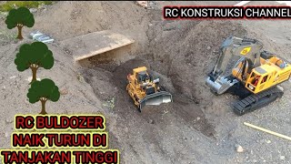 Rc Buldozer yigong & rc excavator bekerja di tambang yg dalam#rcbulldozer#rcexcavator