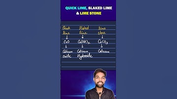 Quick Lime, Slaked Lime and Limestone know the difference? #chemistry Class 10