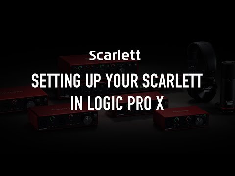 Setting up your Scarlett in Logic