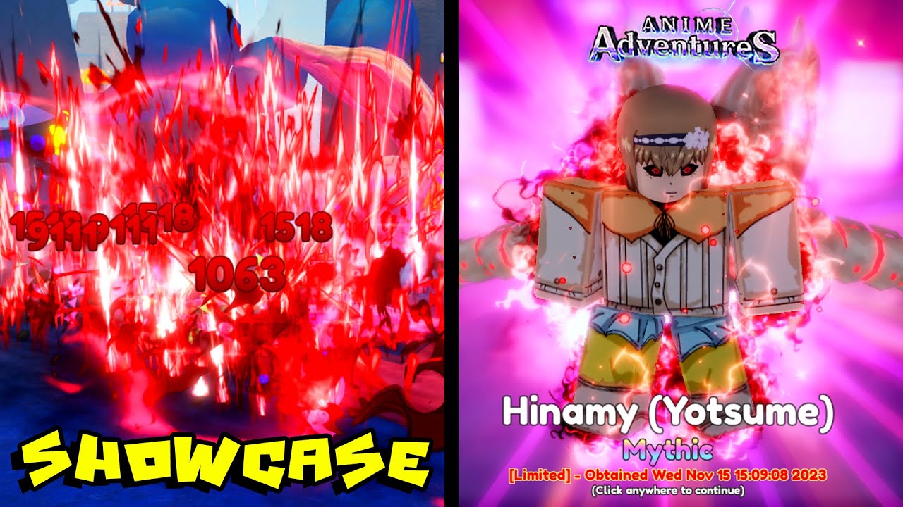 Showcasing The NEW Limited Gas Mythic In Anime Adventures Roblox 