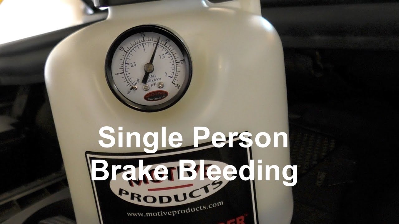 Pressure Brake Bleeder - YouTube