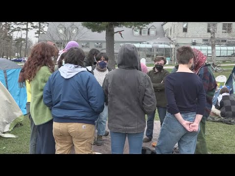 Students at College of the Atlantic set up encampment in solidarity with Palestine