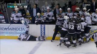Kyle Clifford boards Logan Couture 4/5/12