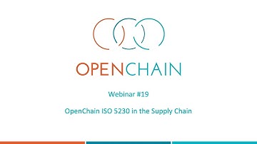 OpenChain Webinar #19