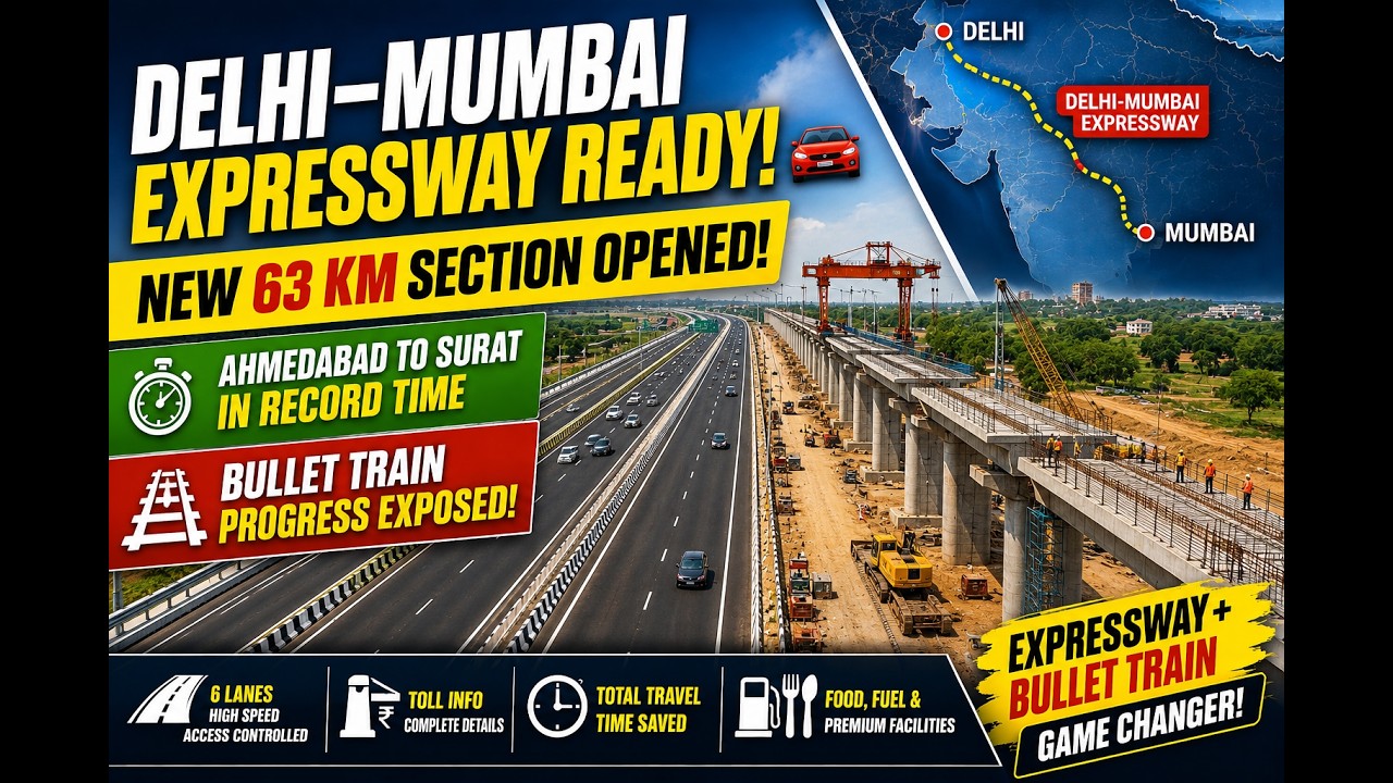 Exploring the Delhi-Mumbai Expressway on the Route to Surat