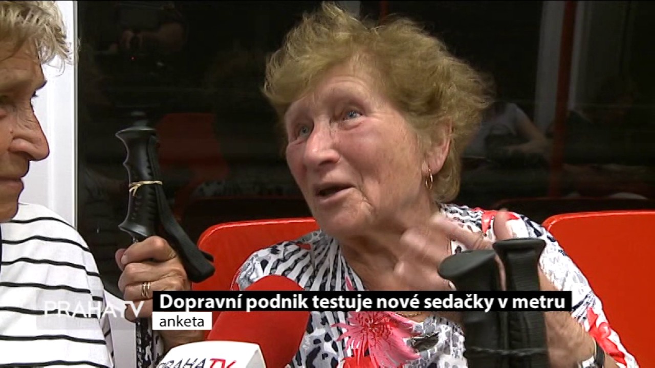 Dopravní podnik testuje nové sedačky v metru fb