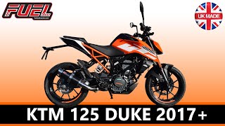 2017 onwards KTM 125 Duke F1R Race Carbon Fibre Exhaust from Fuel Exhausts (also 390 Duke)