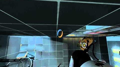 Portal 2 - sp_a4_laser_catapult - Speed Run Route V2 [ Crouch Flying Glitch used ]