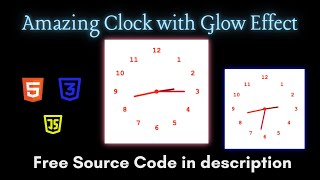 Create a Clock with Glow Effect - HTML, CSS & JavaScript #ciomish #coding #clock #html #css