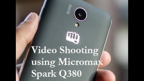 Video Shoot Using Micromax Canvas SPARK Q380 viv creative