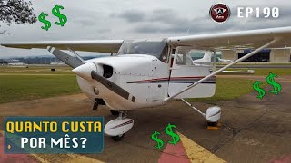 Quanto custa por mês ter um AVIÃO Cessna 172 Skyhawk?