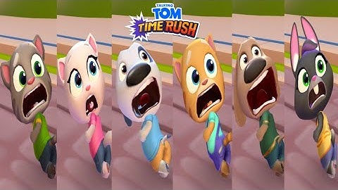 Talking Tom Time Rush All Characters in Lava World Gameplay Walkthrough