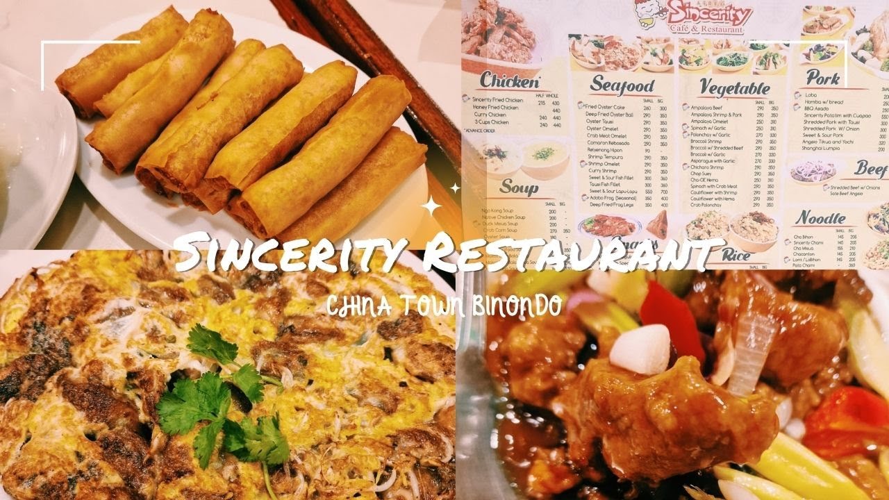 Sincerity China Town Binondo 🍚🍜