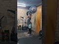 Power clean + 2 push press 100 kg (220,5 lb) #shorts #weightlifting #powerclean