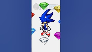 Hyper Sonic Vs SpeedRunner Mario (Sprite Animation) #sonic #sonicthehedghog #anime #mario