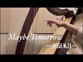 【光GENJI】の【Maybe Tomorrow 】をハープで弾いてみた