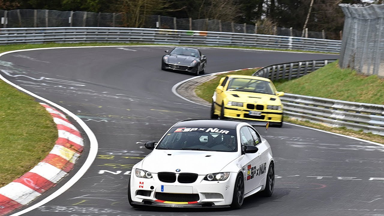 Bmw M3 E92 Playing at Nurburgring with BMW E36 3.0 Swap @AxelEspxnur ...