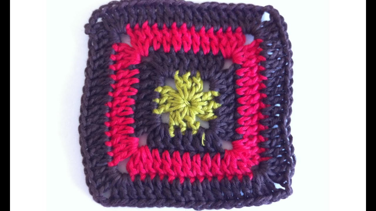 square how crochet YouTube Solid Granny Paso Tutorial Square Español Paso A En