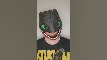 100% Fully 3D Printed #Toothless Helmet #howtotrainyourdragon #cosplay #3dprinting #dreamworks #stl