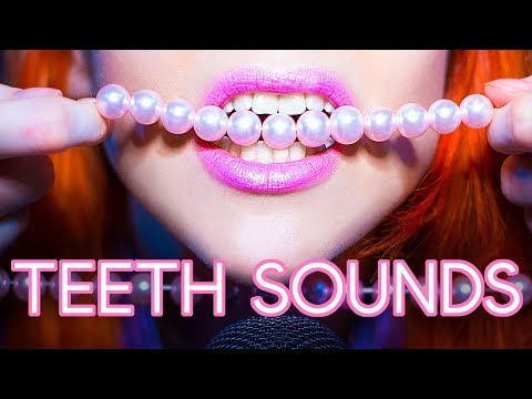 ASMR – TEETH SOUNDS – teeth tapping, plastic beeds, metal beeds and more