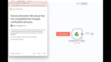 Fixing Google API Access Blocked Error: n8n