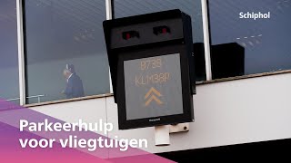 Vliegtuigen parkeren met het Visual Docking Guidance System