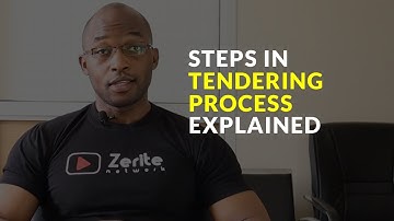 STEPS IN TENDERING PROCESS EXPLAINED