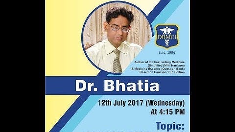 Discussing in " Speech Disorders " By Dr. Bhatia Sir Live On Facebook  (DBMCI)