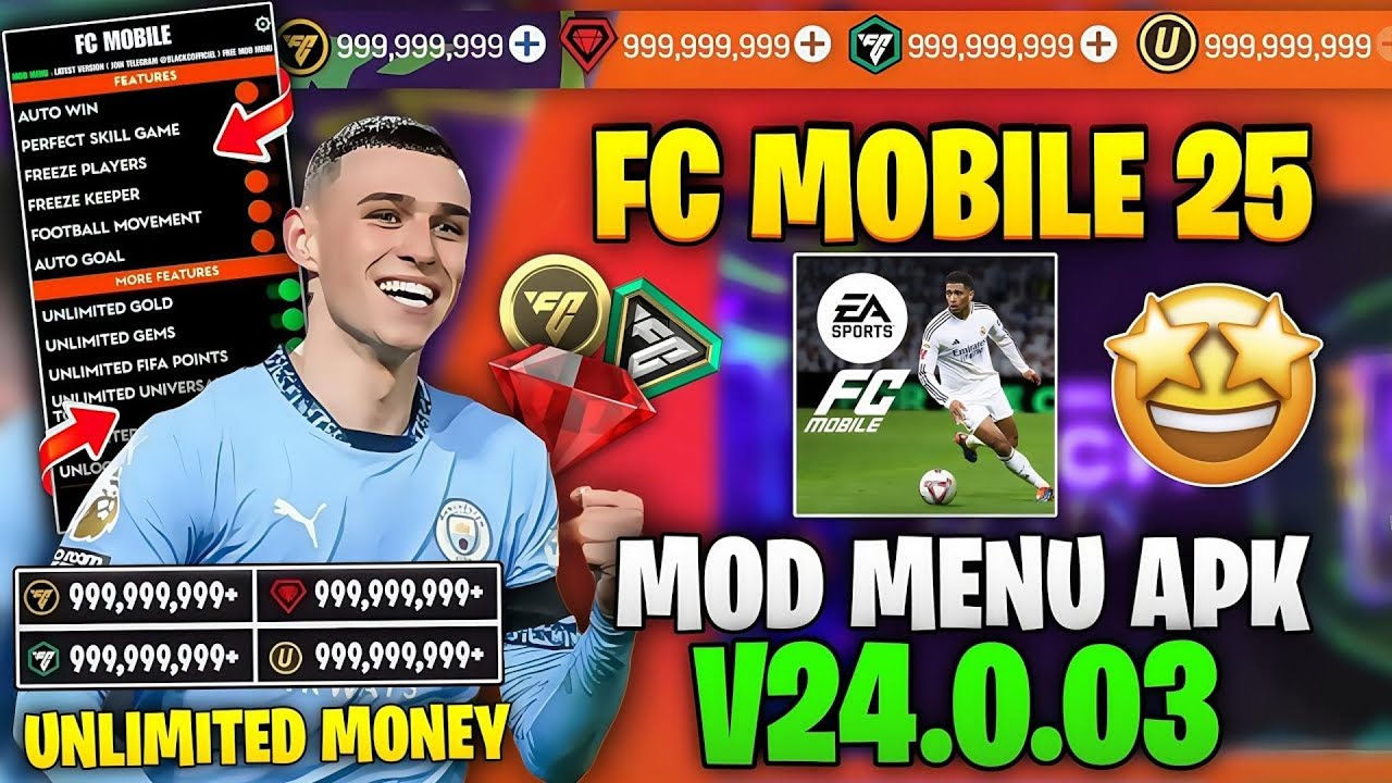 FC MOBILE 25 V24.0.03 | O MELHOR MOD MENU ATUALIZADO| DINHEIRO INFINITO ...