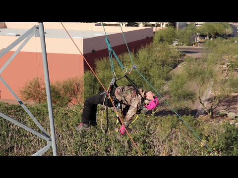 Tower Rescue Using the trolley method HD