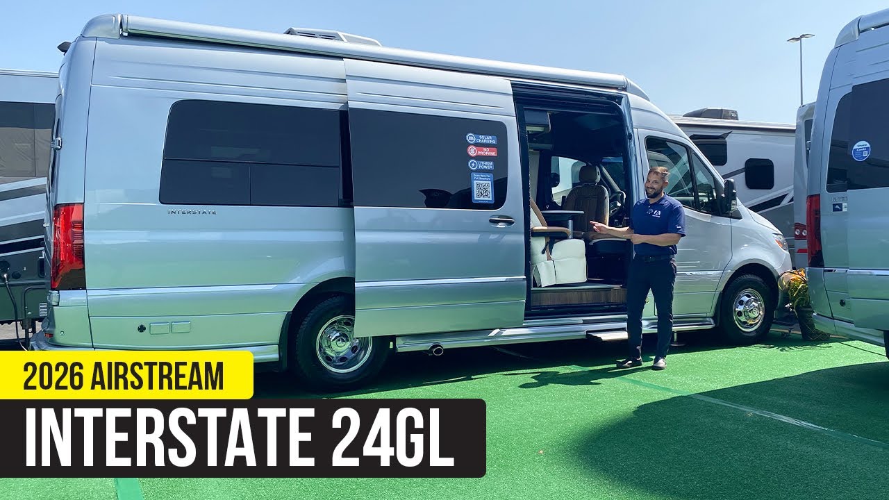 2026 Airstream Interstate 24GL | New Continental Walnut & Amber Ridge Interior | Hershey RV Show