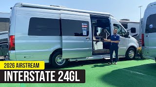 2026 Airstream Interstate 24GL | New Continental Walnut & Amber Ridge Interior | Hershey RV Show