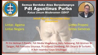 RIP Pdt Agustinus Purba Sahabat Semua Orang, Semua Kalangan