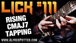 Lick #111 - Rising CMaj7 Tapping