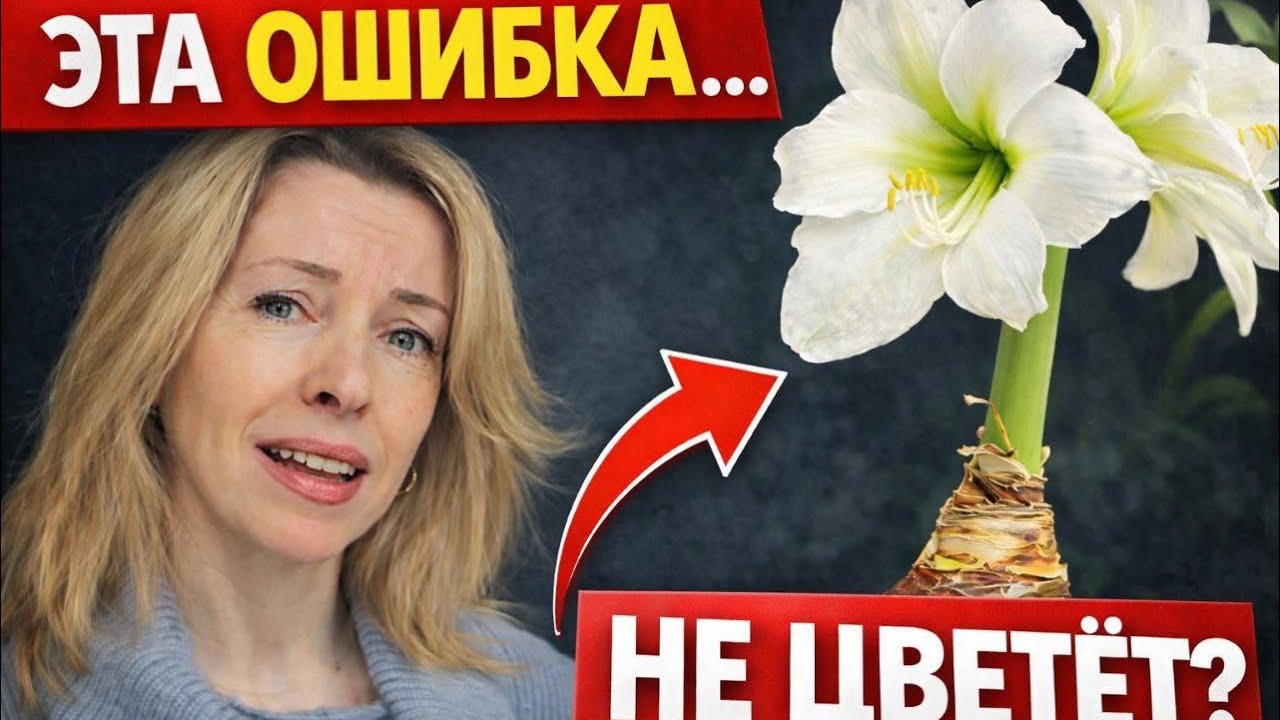 АМАРИЛЛИС (Гиппеаструм) уход, пересадка, как заставить цвести